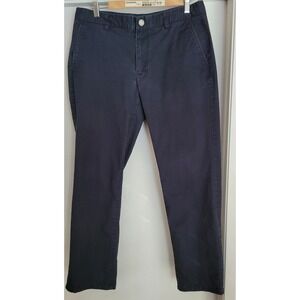 Bonobos Men Chino Pants 33x27 Slim Navy Cotton Blend